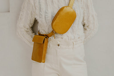 Belt Bag: Belt XL Citrine + Oval Belt Citrine + Rectangle Citrine