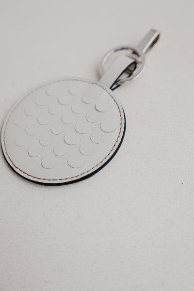 Keychain Scales | Stitched Tricolor White