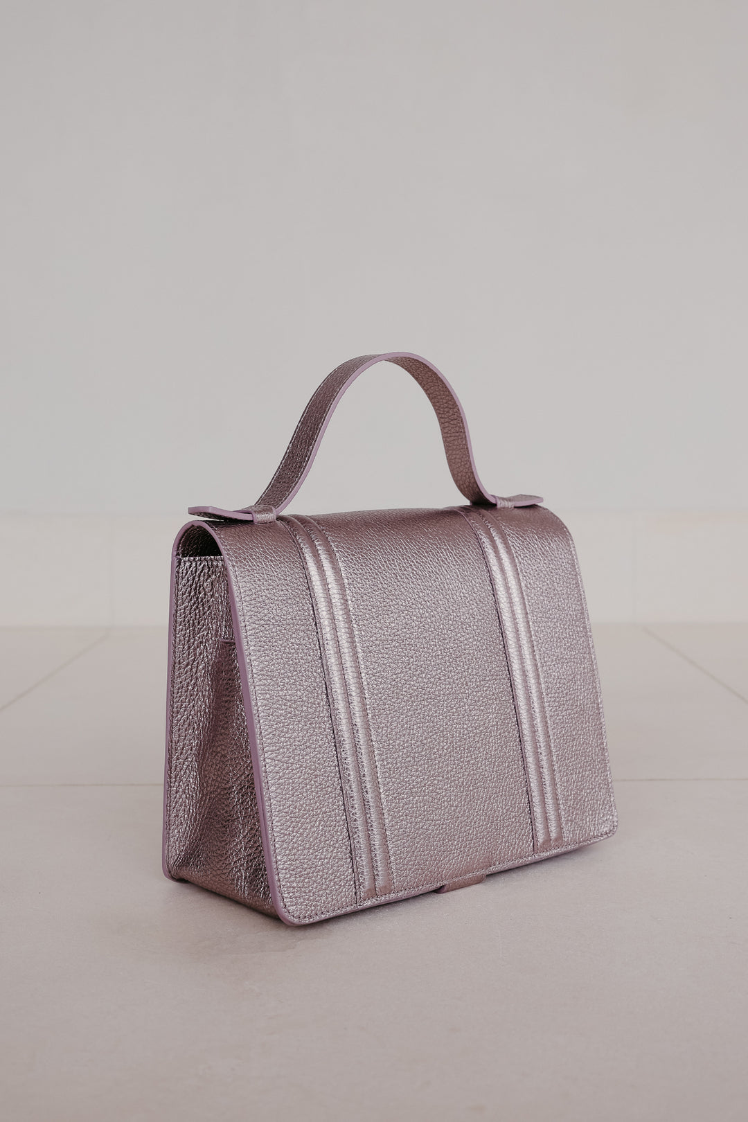 Mini Briefcase Doublé | Violet Shimmer