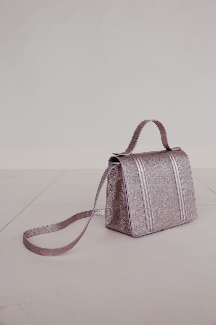 Mini Briefcase Doublé | Violet Shimmer