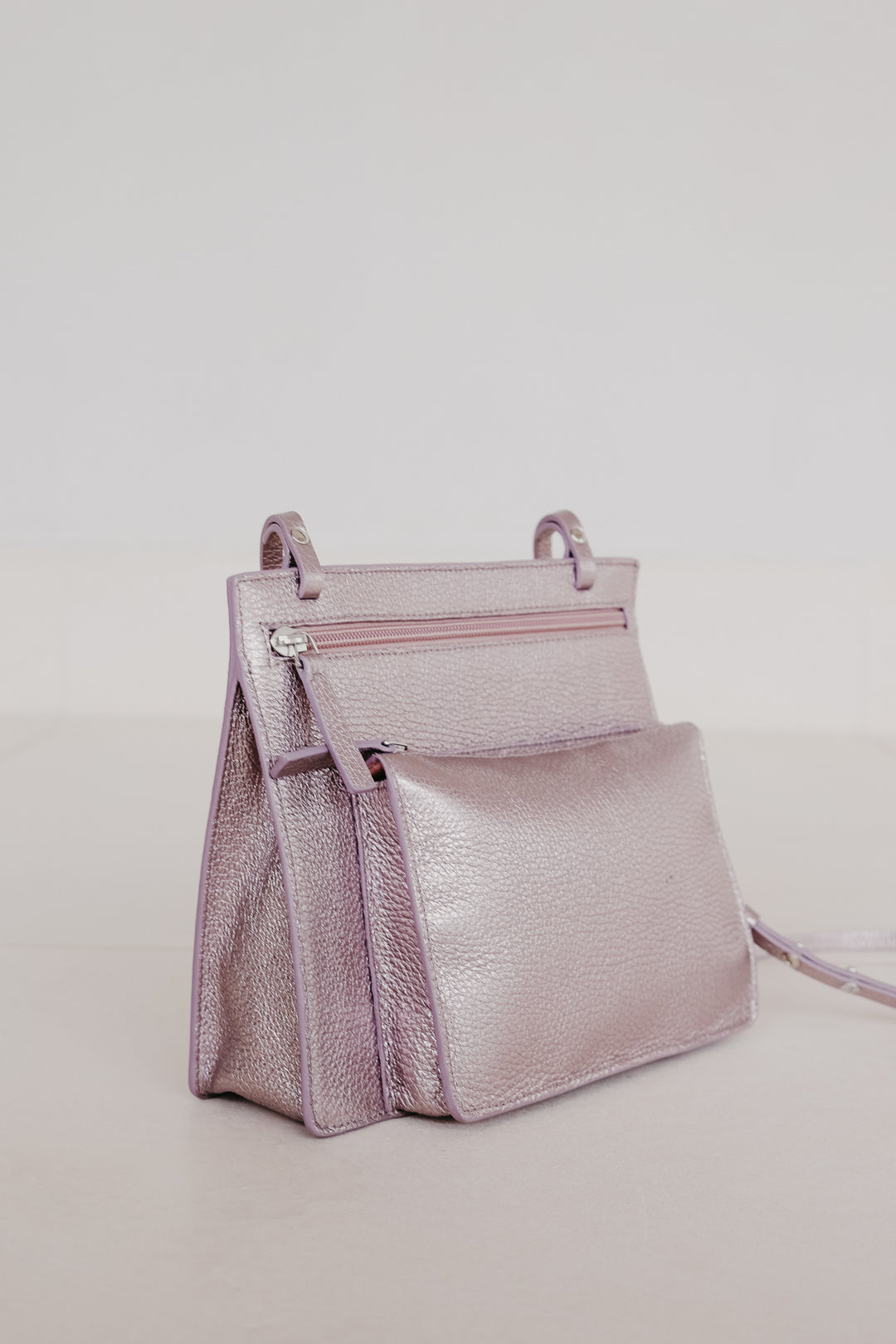 Bridal Collection | Double Pouch Violet Shimmer