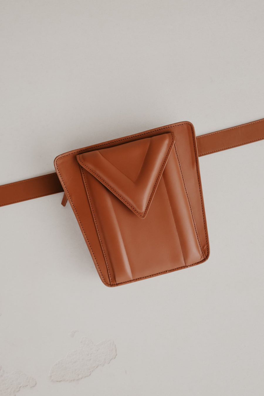 Belt Bag: Belt XL Light Cognac Pure + Trapezium M Light Cognac Pure