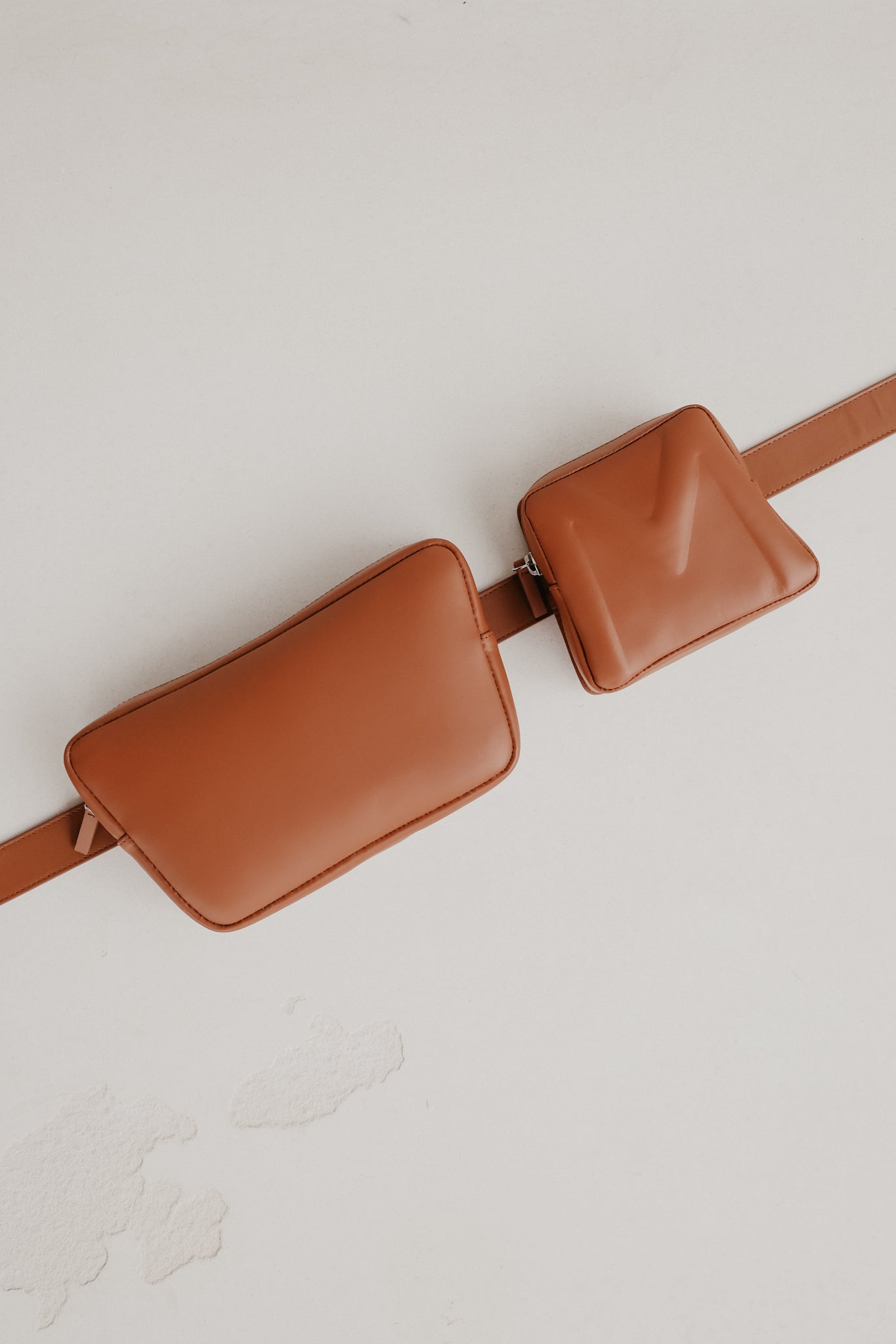 Belt Bag: Belt XL Light Cognac Pure + Trapezium Light Cognac Pure + Mini M Light Cognac Pure