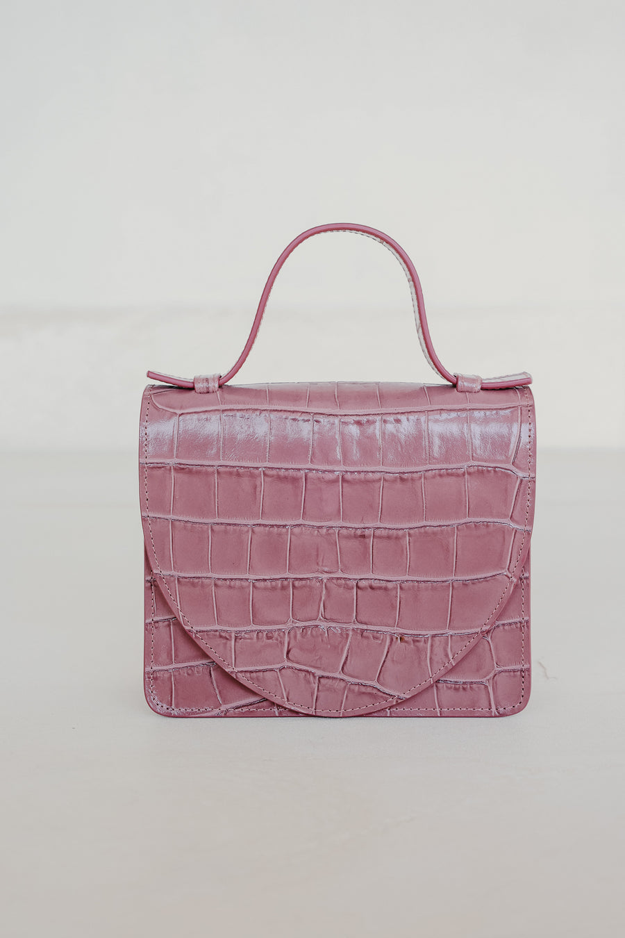 Micro Briefcase | Orchid Croco