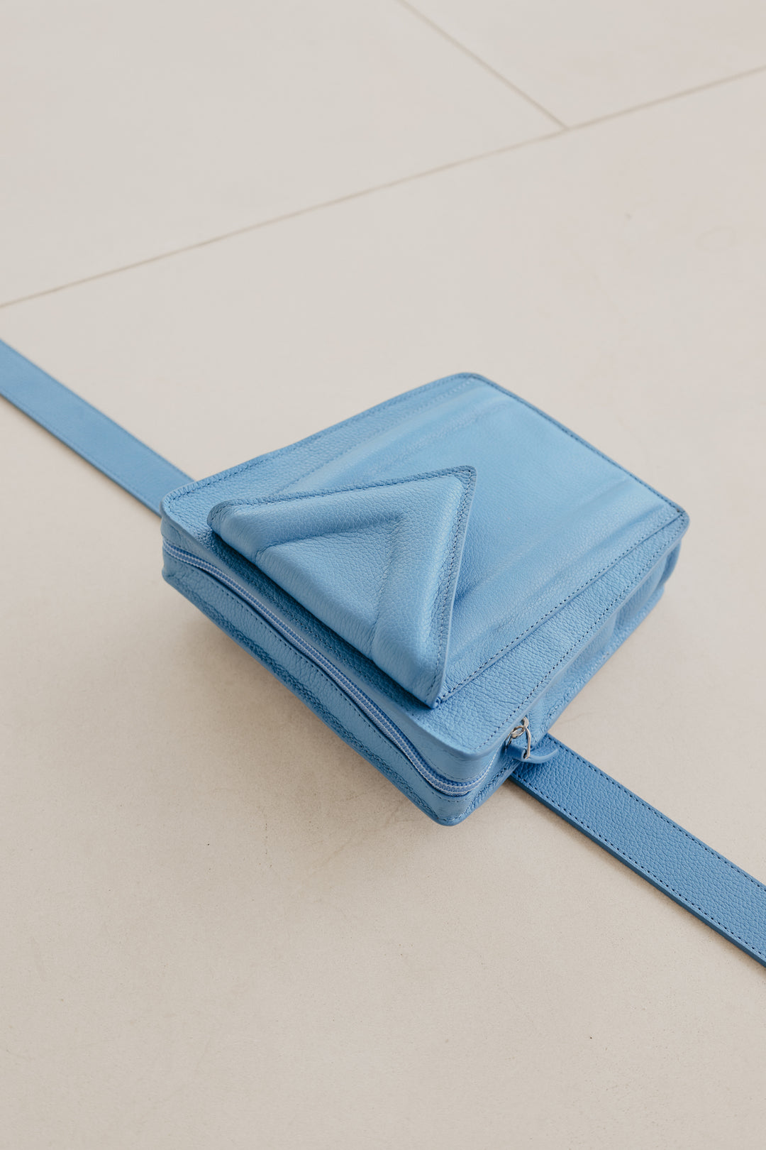 Belt Bag: Belt XL Bleu Ciel Structured + Trapezium M Bleu Ciel Structured