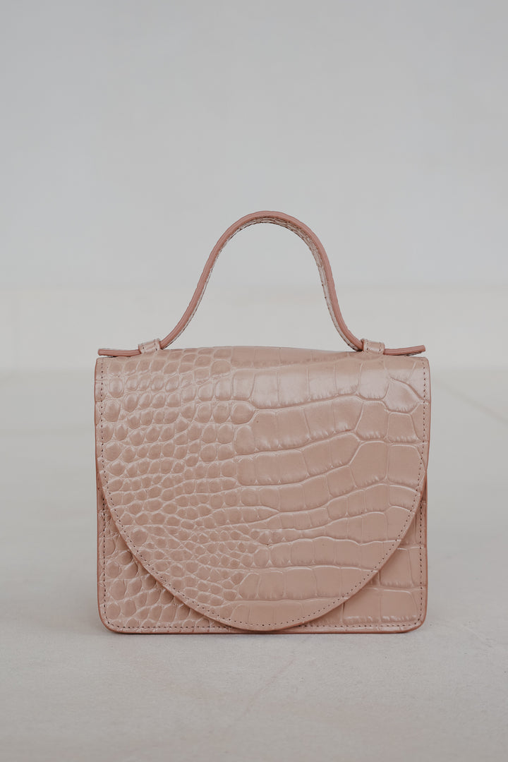 Bruidscollectie | Micro aktetas Blush Croco