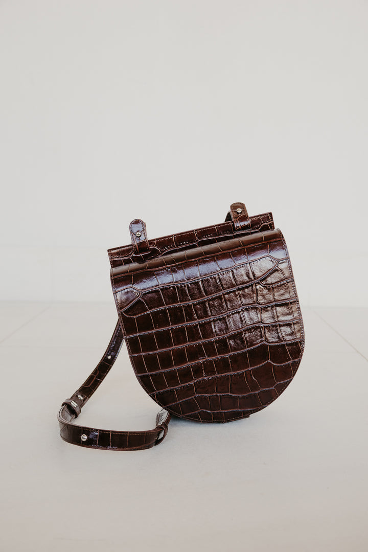 Single Saddle | Chocolate Croco