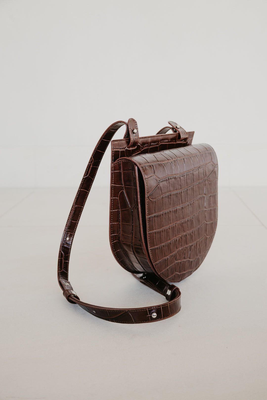 Single Saddle | Chocolate Croco