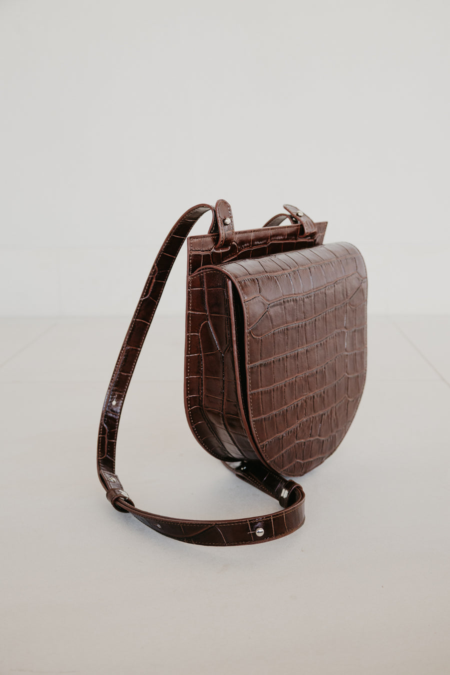 Single Saddle | Chocolate Croco