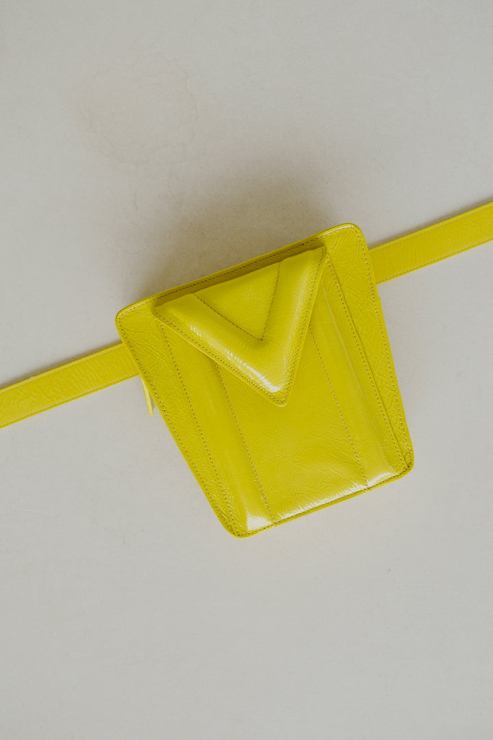 Belt Bag: Belt XL Limon Stone + Trapezium M Limon Stone