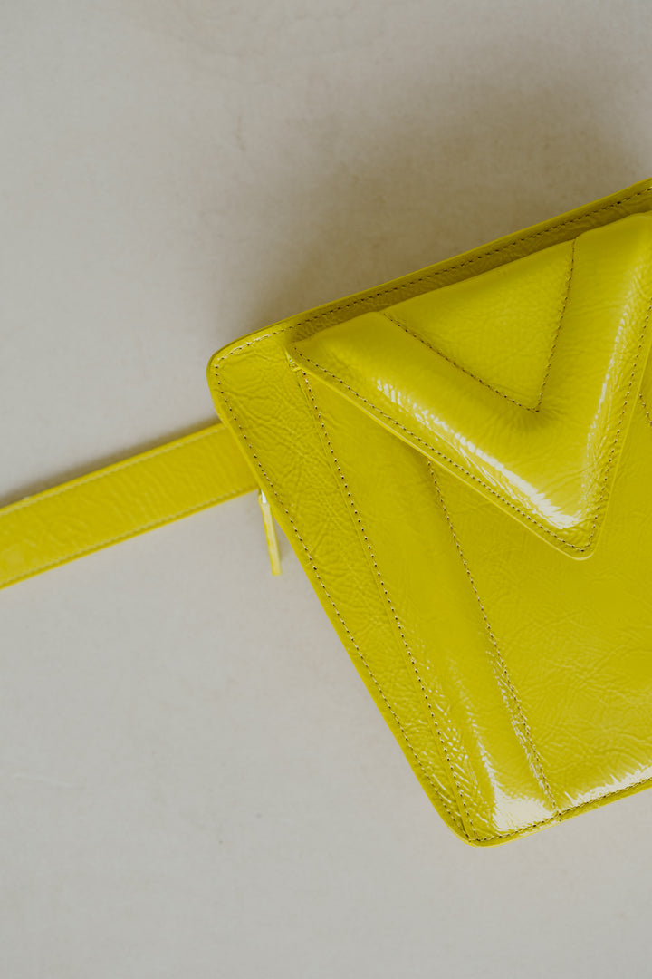 Belt Bag: Belt XL Limon Stone + Trapezium M Limon Stone