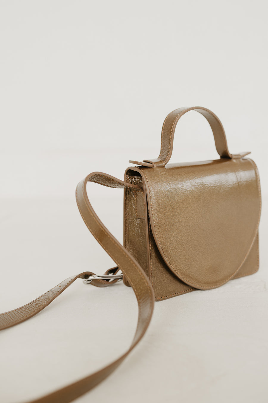 Micro Briefcase | Biscuit Stone