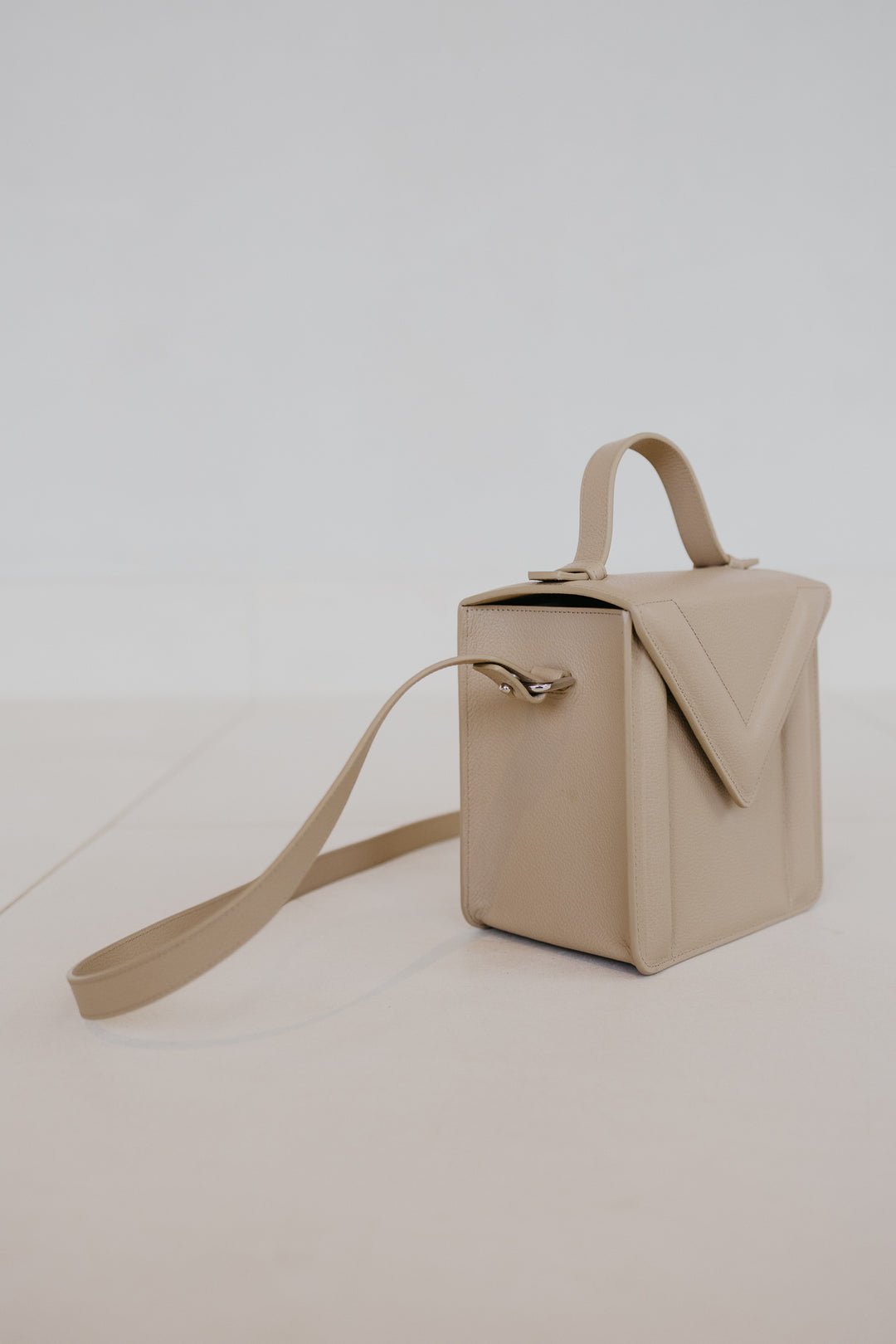 Boxbag | Beige Structured