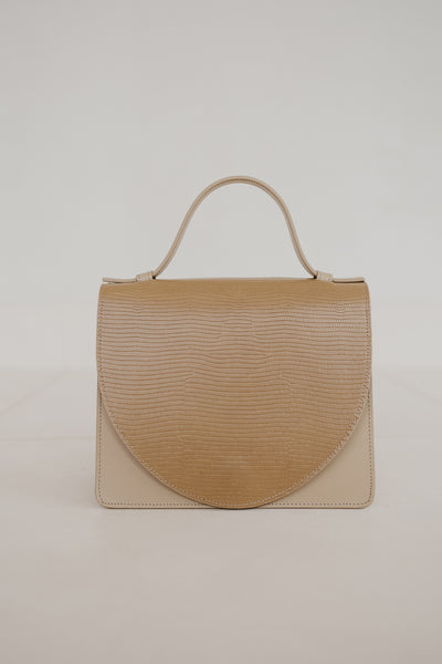 Mini Briefcase | Combi Beige Snake