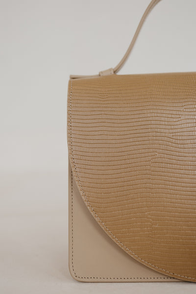 Mini Briefcase | Combi Beige Snake