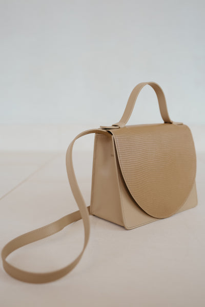 Mini Briefcase | Combi Beige Snake