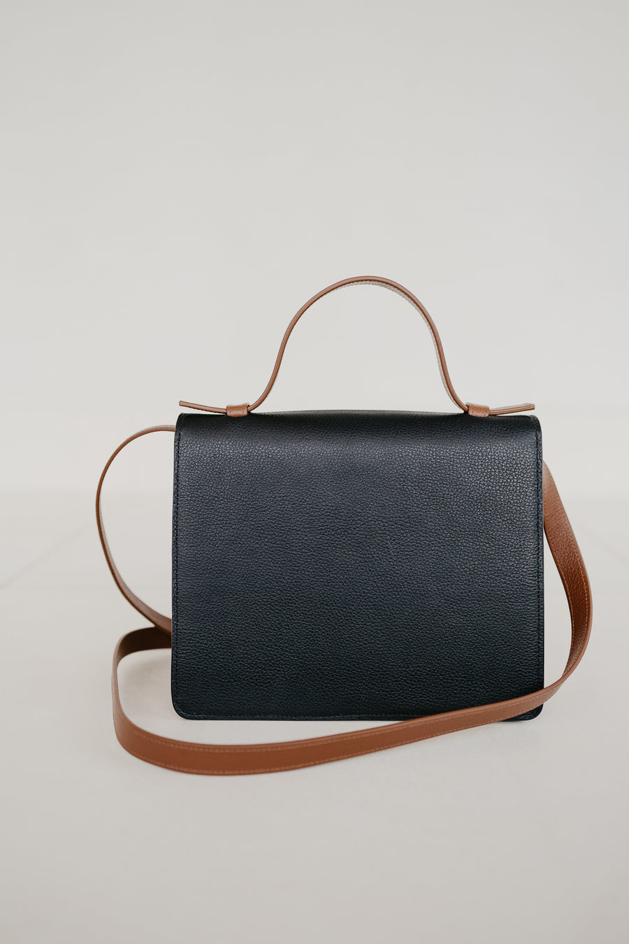 Mini Briefcase | Tricolor Classic Structured