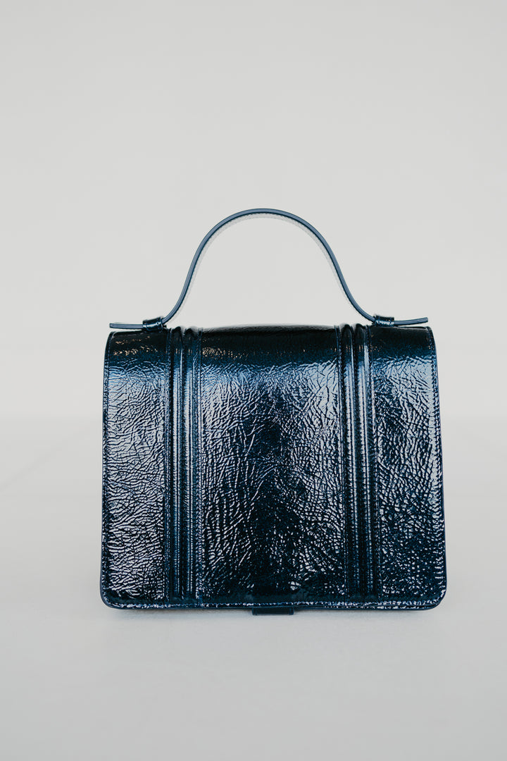 Mini Briefcase Doublé | Night Blue Stone