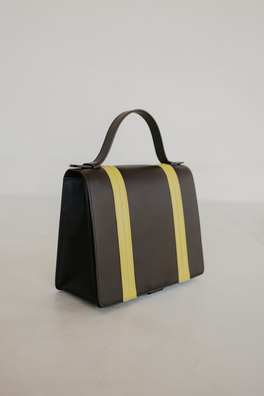 Mini Briefcase Doublé | Ebony / Limon
