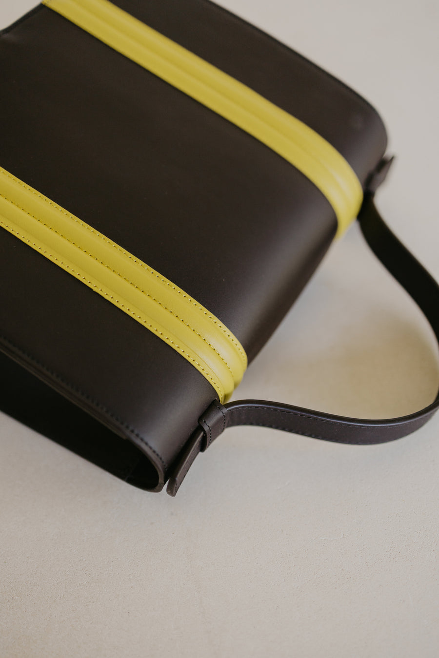 Mini Briefcase Doublé | Ebony / Limon