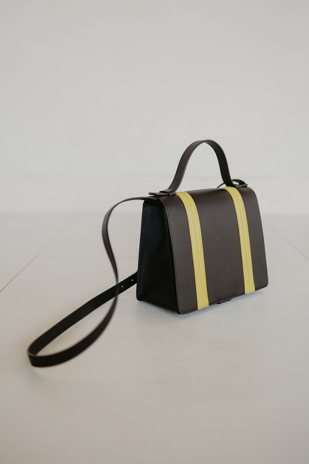 Mini Briefcase Doublé | Ebony / Limon
