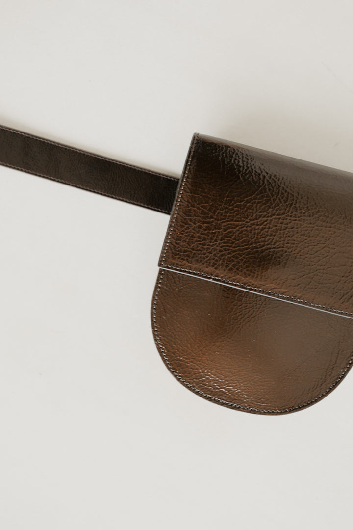 Belt Bag: Belt XL Chocolate Stone + Half Moon Chocolate Stone