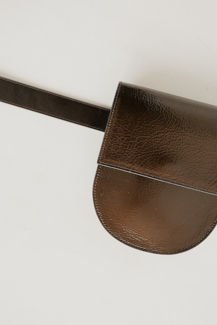 Belt Bag: Belt XL Chocolate Stone + Half Moon Chocolate Stone