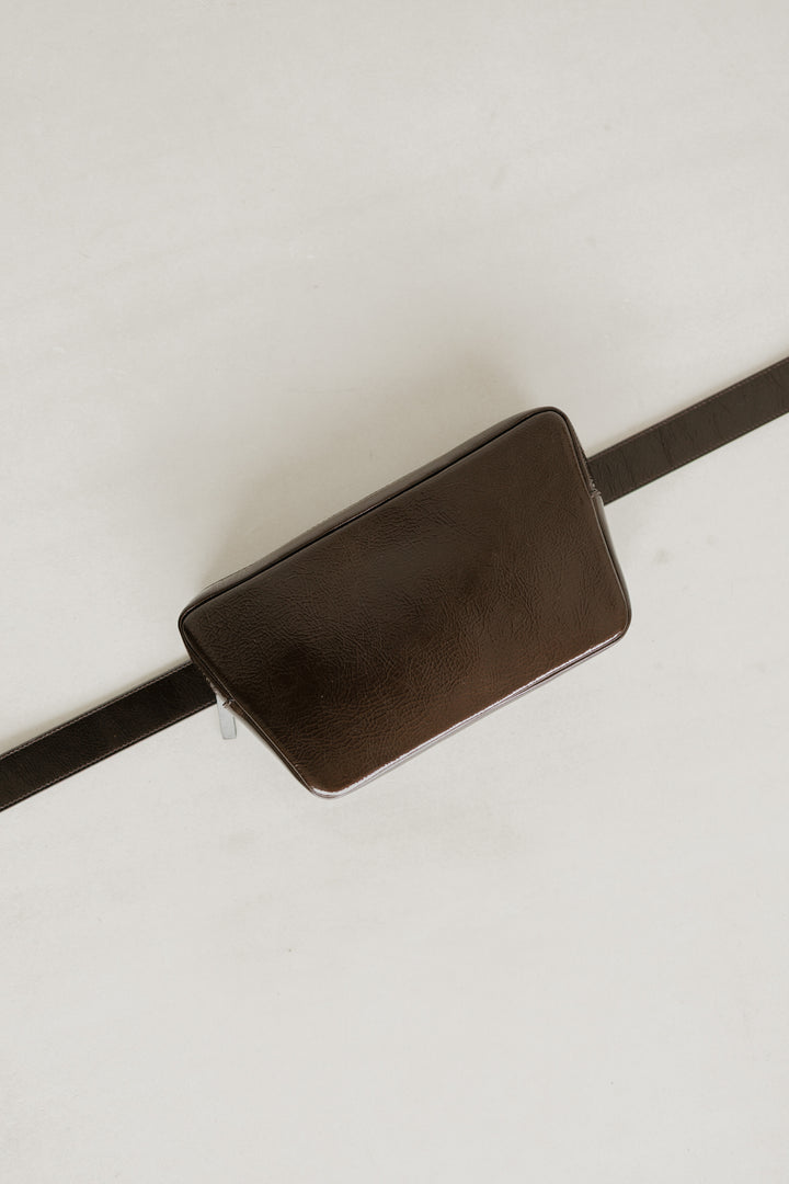Belt Bag: The Belt XL Chocolate Stone + Trapezium Chocolate Stone