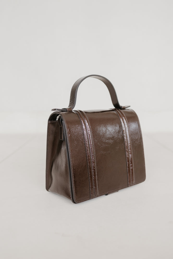 Mini Briefcase Doublé | Chocolate Stone
