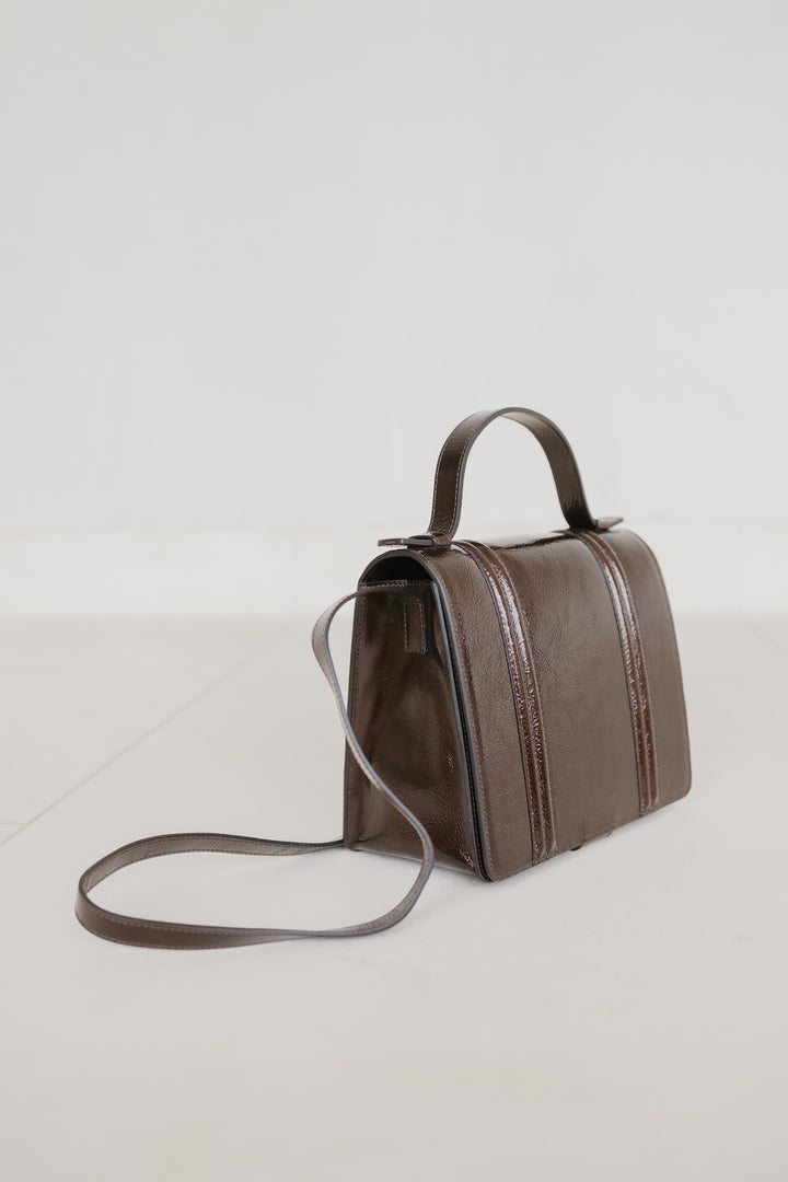Mini Briefcase Doublé | Chocolate Stone