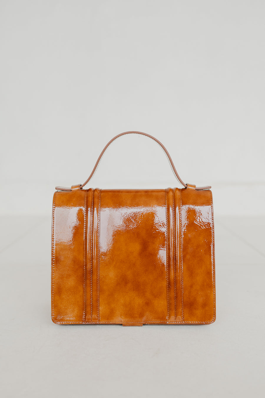 Mini Briefcase Doublé | Chestnut Stone