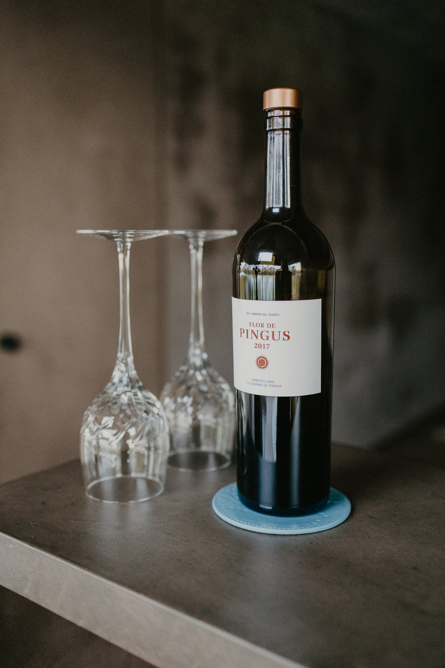 Bottle Coaster Dots | Bleu Ciel Stone