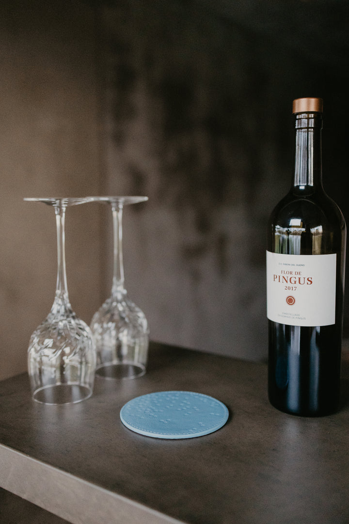 Bottle Coaster Dots | Bleu Ciel Stone