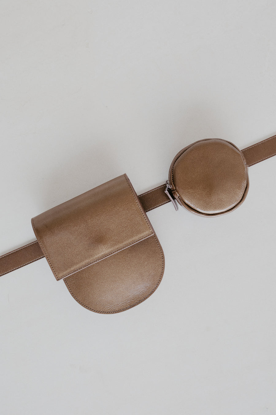 Belt Bag: The Belt XL Biscuit Stone + Half Moon Biscuit Stone + Pastille Biscuit Stone