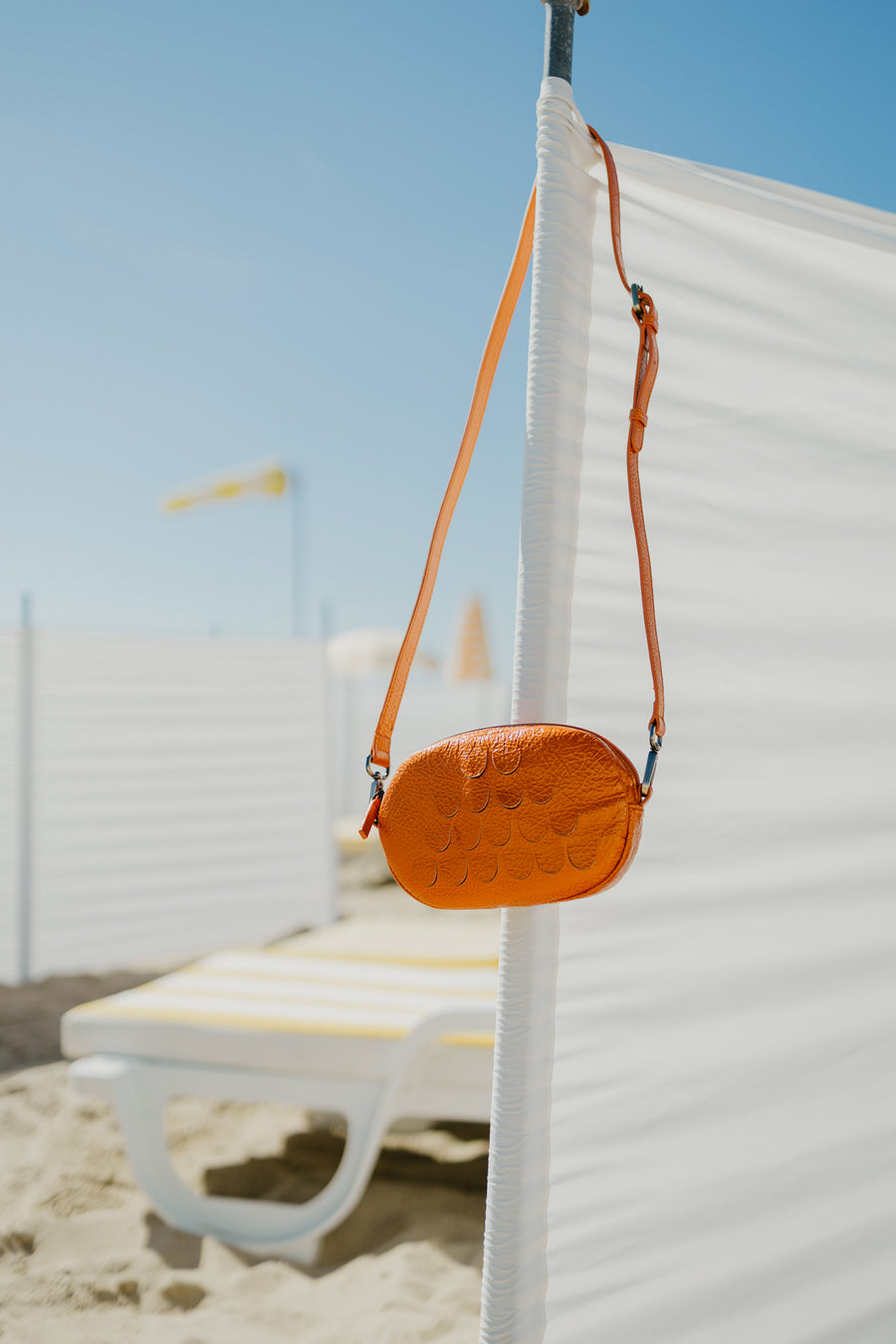 Oval Mini Bag | Orange Stone