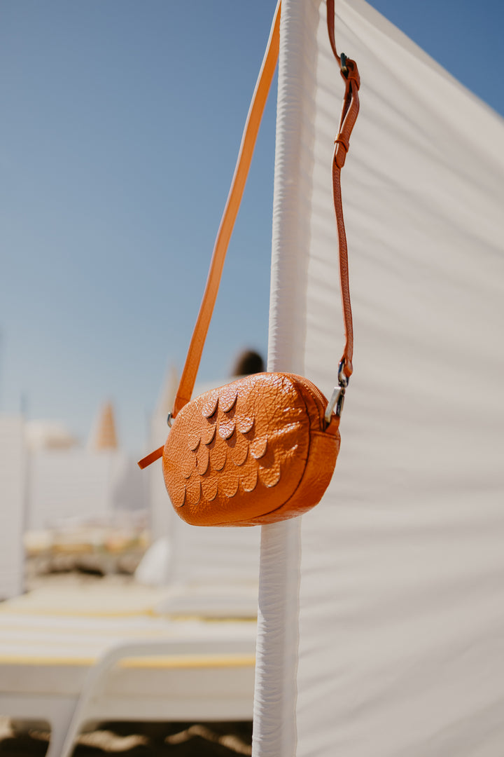 Oval Mini Bag | Orange Stone