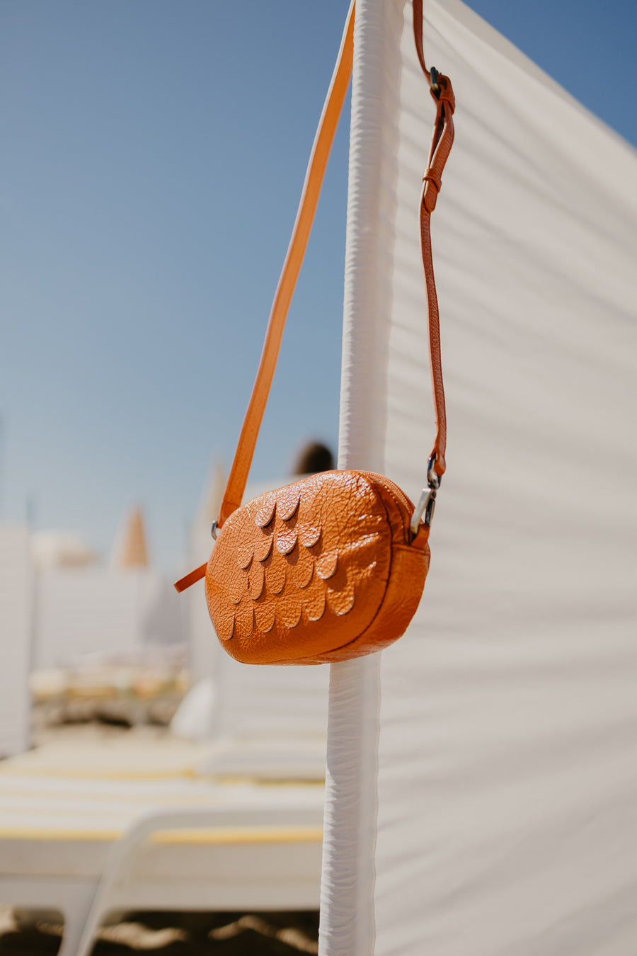 Oval Mini Bag | Orange Stone