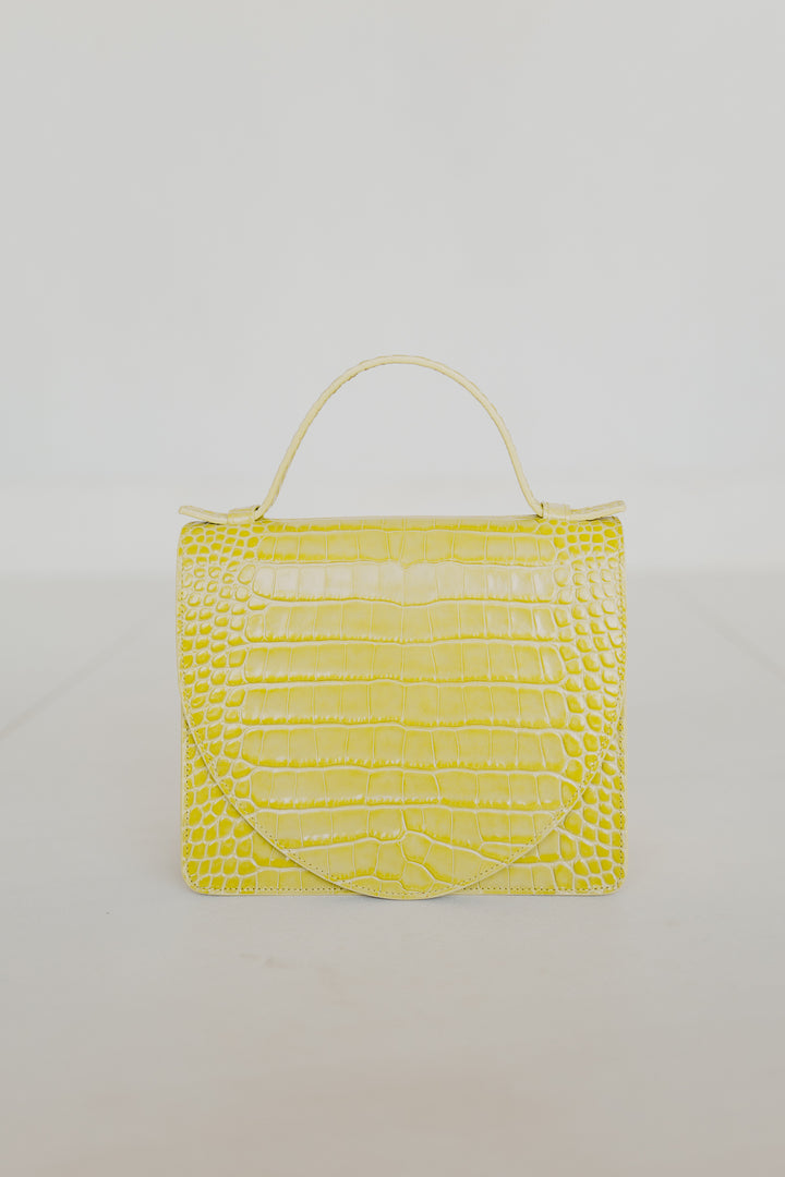Mini Briefcase | Limon Croco