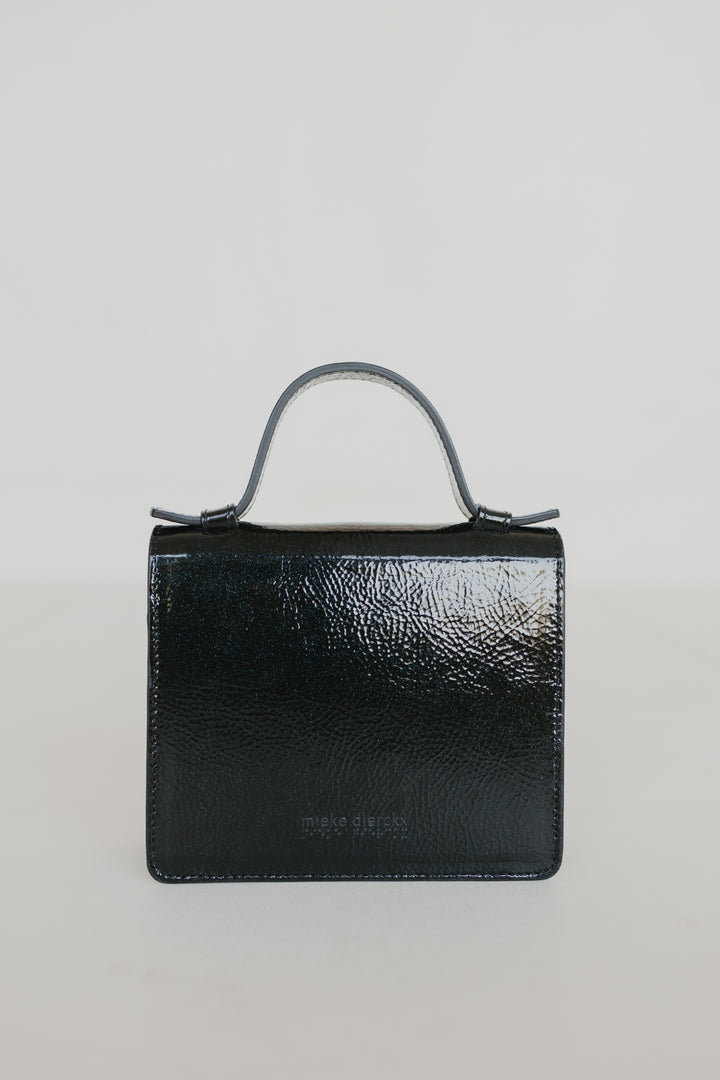 Micro Briefcase | Black Stone Sparkle