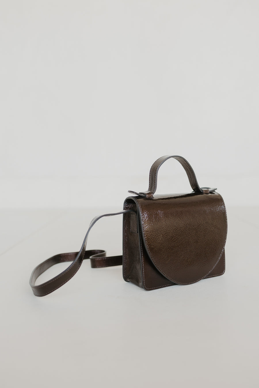 Micro Briefcase | Chocolate Stone