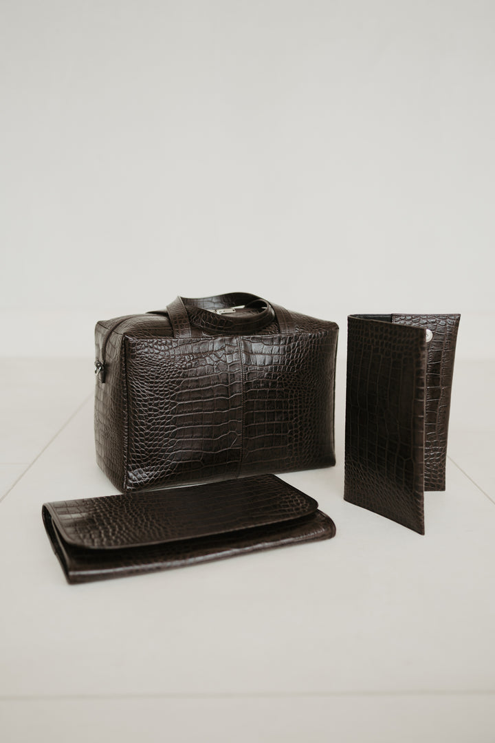 The Mommy Bag | Ebony Croco