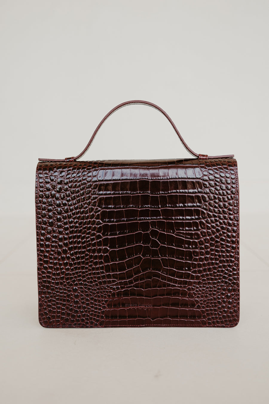 Midi Briefcase 2.0 | Wine Croco