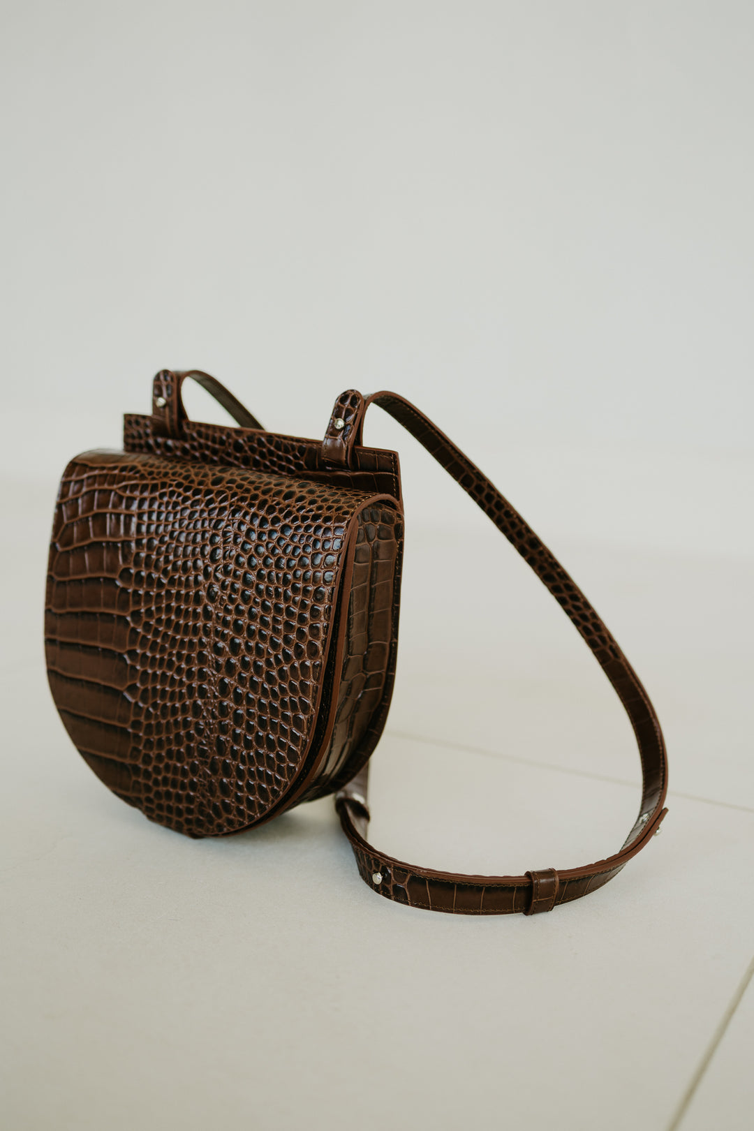 Single Saddle | Cacao Croco