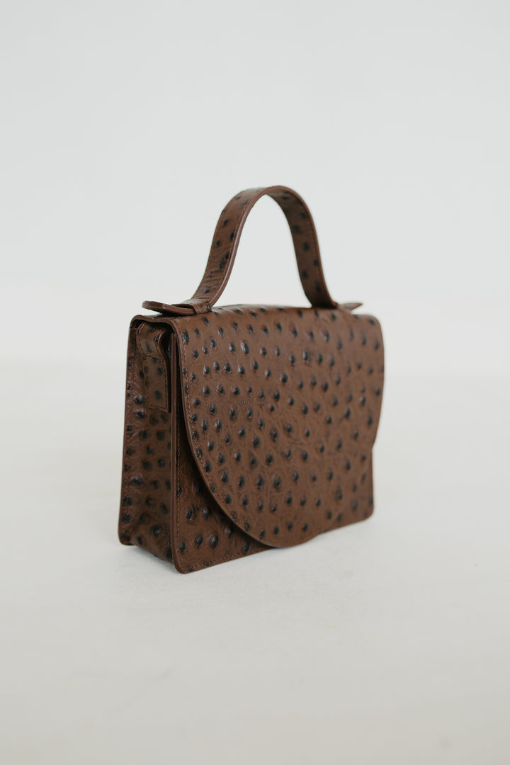 Micro Briefcase | Etna Struzzo