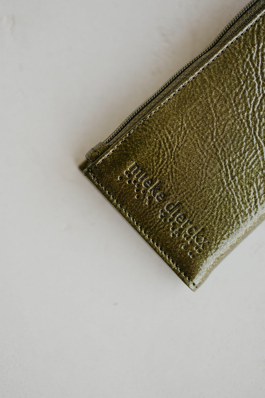 Cardholder Zip Dots | Bronze Stone