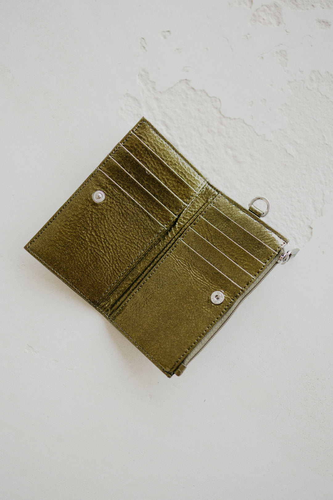 Cardholder Zip Dots | Bronze Stone