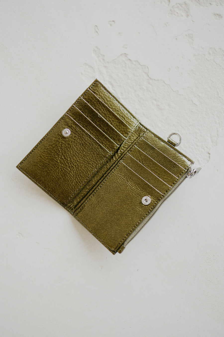 Cardholder Zip Dots | Bronze Stone