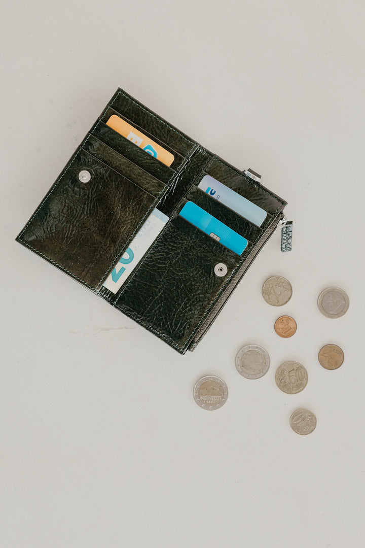 Cardholder Zip Dots | Kiwi Rose Stone