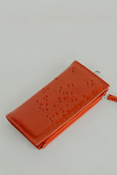 Cardholder Zip Dots | Garnet