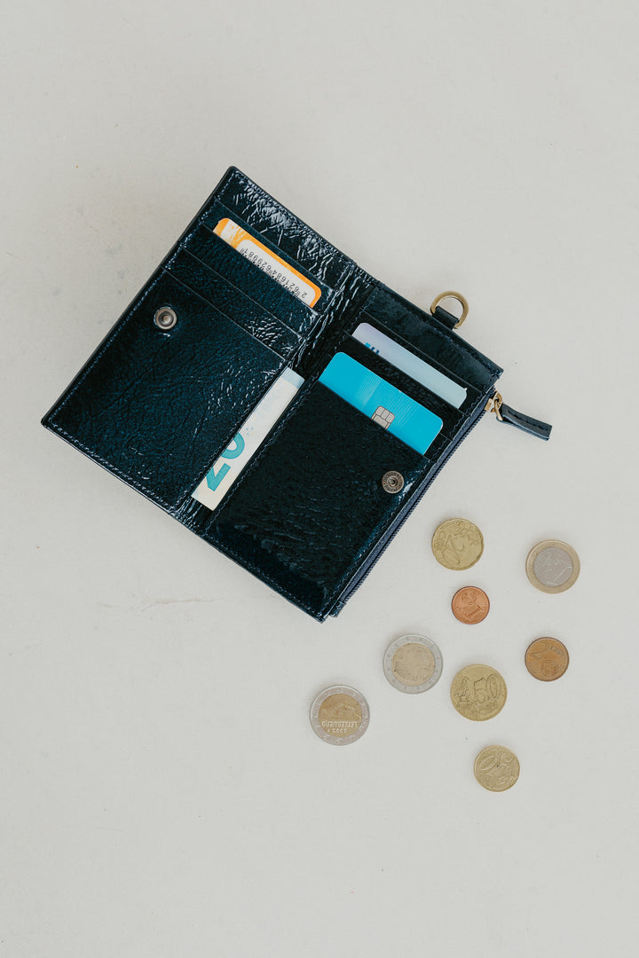 Cardholder Zip Scales | Night Blue Stone